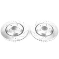 Power Stop 17-19 Acura MDX Front Evolution Drilled & Slotted Rotors - Pair