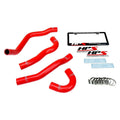 HPS Performance Red Reinforced Silicone Radiator Hose Kit Coolant for Mitsubishi Lancer EVO 10