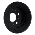 R1 14-21 Ram Promaster 2500 Rear Right Drilled & Slotted Black Brake Rotor