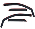 Westin 2007-2014 Chevy Silverado 2500/3500 Extended Cab Wade In-Channel Wind Deflector 4pc - Smoke