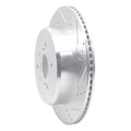 DFC 06-20 Lexus GS350 Rear Right Drilled & Slotted Silver Brake Rotor
