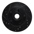 R1 78-78 Buick Regal Front Left Drilled & Slotted Black Brake Rotor