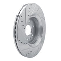 DFC 21-25 Jeep Wagoneer Front Right Drilled & Slotted Silver Brake Rotor