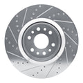 DFC 21-25 Jeep Wagoneer Front Right Drilled & Slotted Silver Brake Rotor