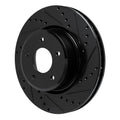 R1 05-06 Pontiac GTO Front Right Drilled & Slotted Black Brake Rotor