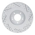 R1 21-26 Hyundai Sonata Rear Left Drilled & Slotted Geoperformance Rotor
