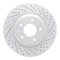 R1 04-11 Mazda Rx-8 Rear Right Drilled & Slotted Geoperformance Rotor