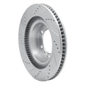DFC 10-24 Lexus GX460 Front Right Drilled & Slotted Silver Brake Rotor