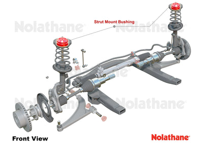 Strut mount - bushing 2 Strut Mounts 2 Bearings 2 Washers Install Guide