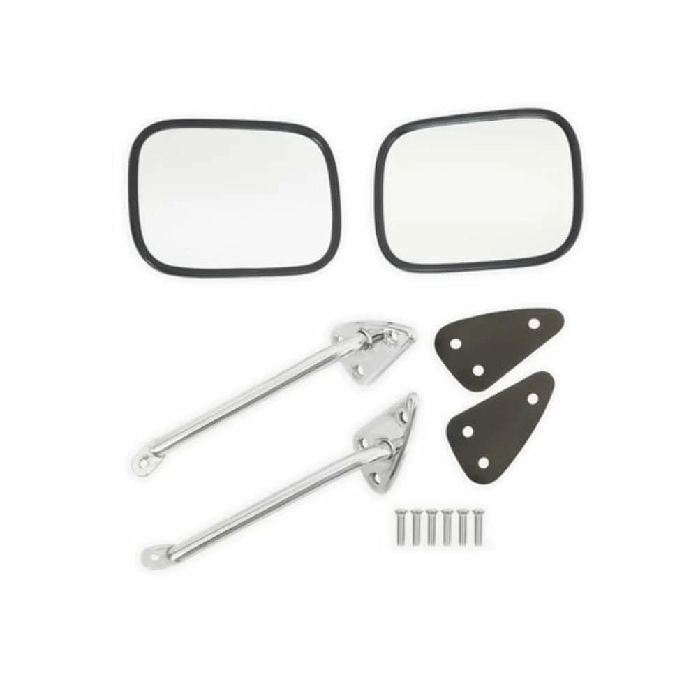 60-66 CHVY/GMC MIRROR SET-SS-RECTAN