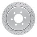 R1 02-06 Ford Expedition Rear Left Drilled & Slotted Geoperformance Rotor