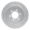 R1 02-06 Ford Expedition Rear Left Drilled & Slotted Geoperformance Rotor