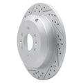 DFC 09-10 Kia Borrego Rear Left Drilled & Slotted Geoperformance Rotor