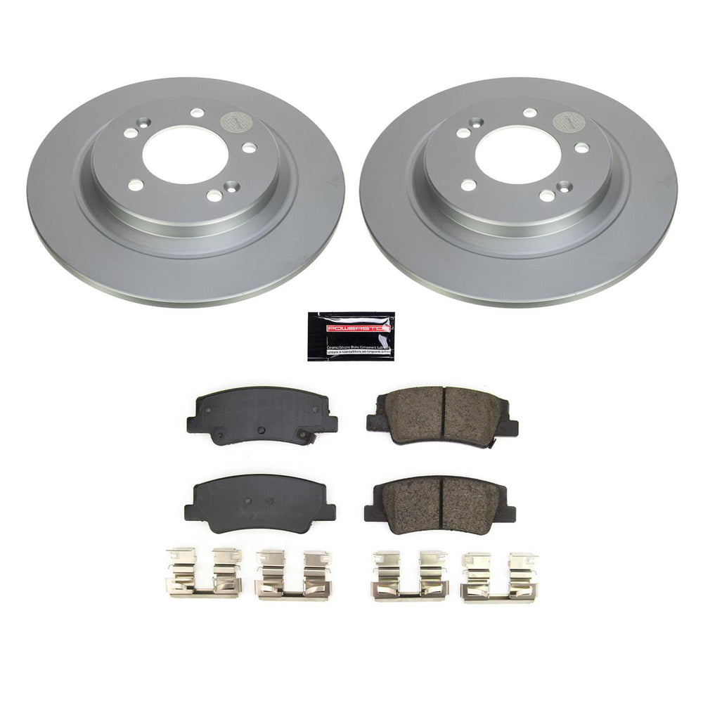 Power Stop 2021 Kia K5 Rear Z17 Coated Brake Kit