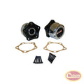 Locking Hub Set for 81-86 CJs w/ 5-Bolt Flange Mounting, w/ 27 Spline Axle Shaft Crown Automotive