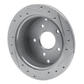 R1 Concepts Brake Rotor Drilled and Slotted Silver Fits Pontiac GTO