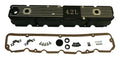 Black Aluminum Valve Cover Kit for 81-86 Jeep CJs, SJ, J-Series w/ 4.2L Engine RT Off Road