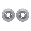 DFC 80-89 American Motors Eagle Front Drilled & Slotted Silver Rotors