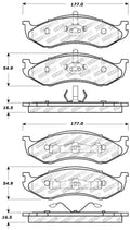 StopTech Sport Brake Pads w/Shims and Hardware - Rear