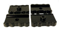 Energy Suspension 73-78 Chrysler Black Leaf Spring Isolator Set w/ Ribbed Sides