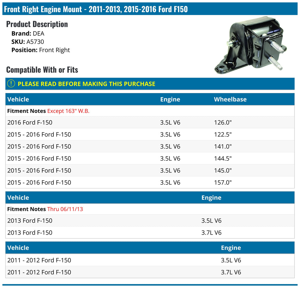 DEA PRODUCTS auto part