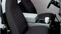 Seat Cover Set Front High-back Seat Black Denim Jeep 80-83 CJ5 76-86 CJ7 87-91 Wrangler; Sold as pair; Fit factory seats