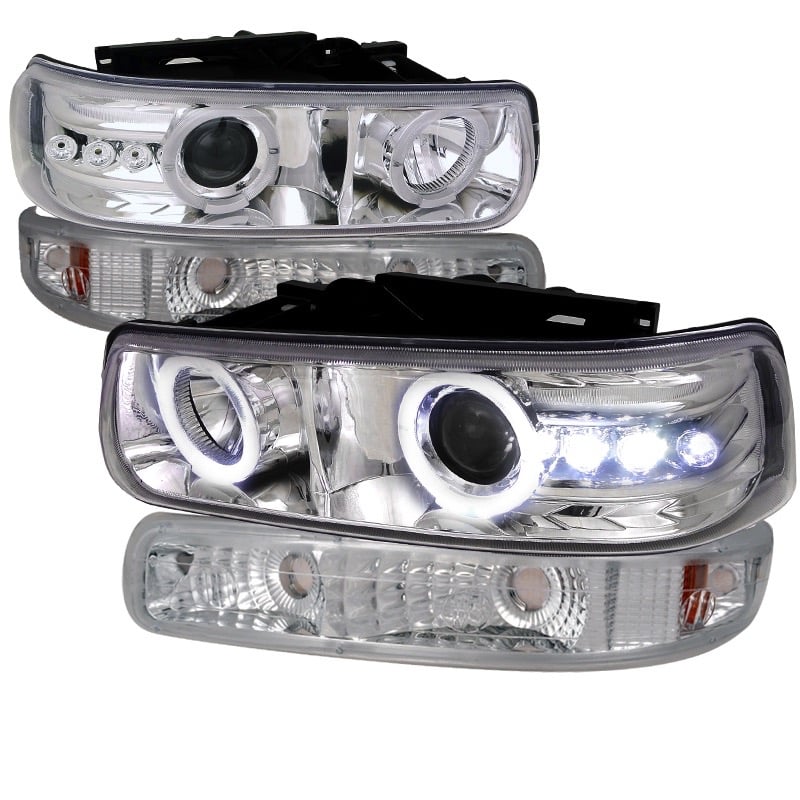COMBO PROJECTOR HEADLIGHT CHROME HO