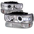 COMBO PROJECTOR HEADLIGHT CHROME HO