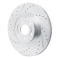 DFC 22-25 Ford Maverick Front Left Drilled & Slotted Silver Brake Rotor