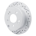 DFC 04-12 Mitsubishi Galant Rear Left Drilled & Slotted Geoperformance Rotor