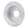 DFC 04-12 Mitsubishi Galant Rear Left Drilled & Slotted Geoperformance Rotor