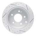 DFC 04-12 Mitsubishi Galant Rear Left Drilled & Slotted Geoperformance Rotor