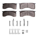 DFC 91-24 Blue Bird TC1000 Front/Rear 5000 Advanced Semi Metallic Brake Pads and Hardware Kit