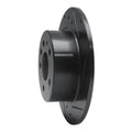 R1 61-91 Mercedes-Benz 220 Rear Right Drilled & Slotted Black Brake Rotor