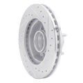 R1 Concepts Brake Rotor Drilled and Slotted Silver Fits Ford Ranger