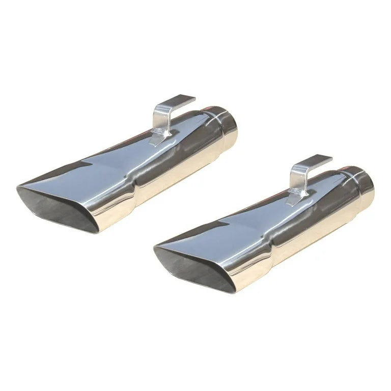 Exhaust Tips Slip Fit 2.5in Rectangle Slant