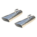 Exhaust Tips Slip Fit 2.5in Rectangle Slant