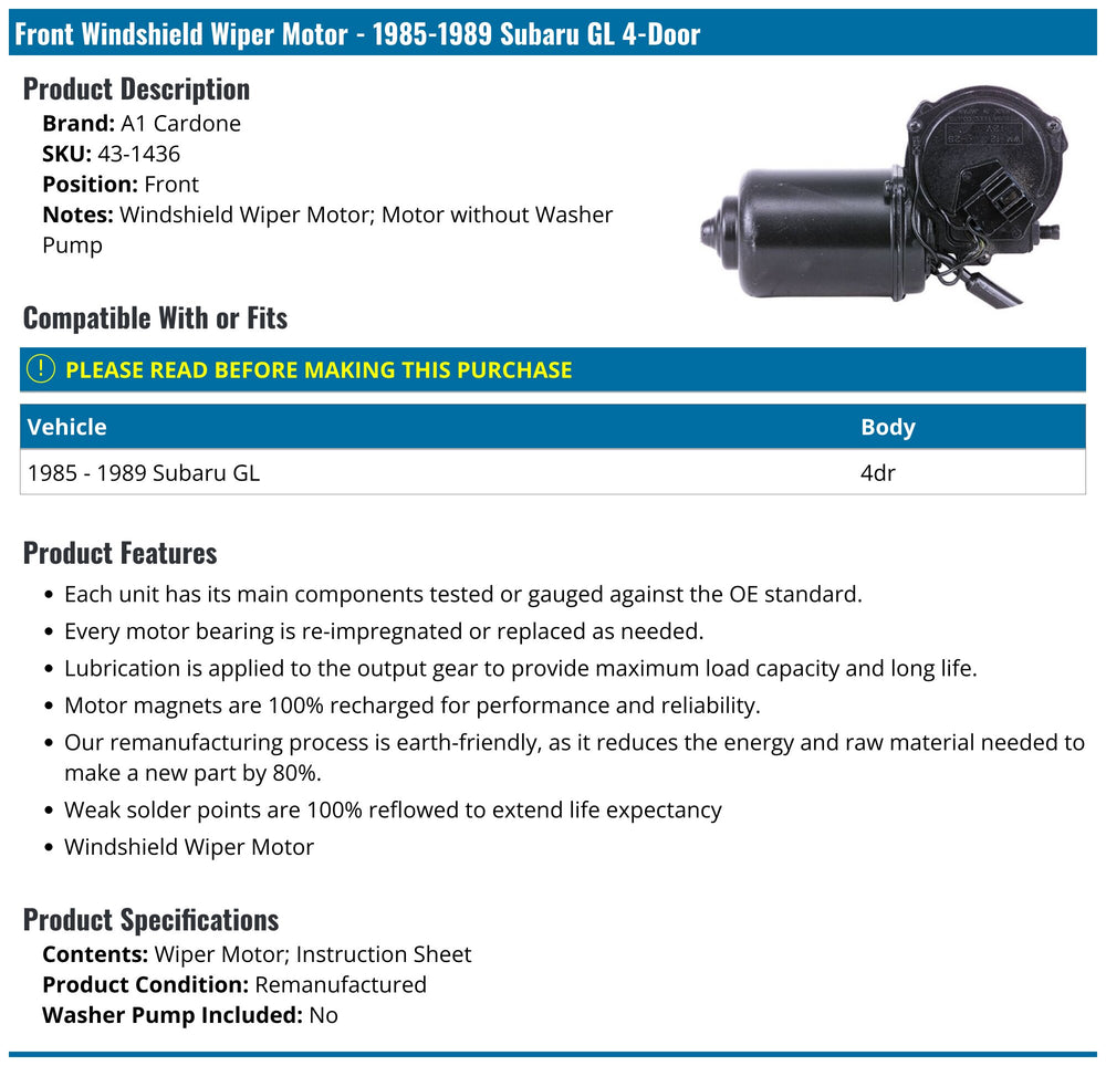WIPER MOTOR