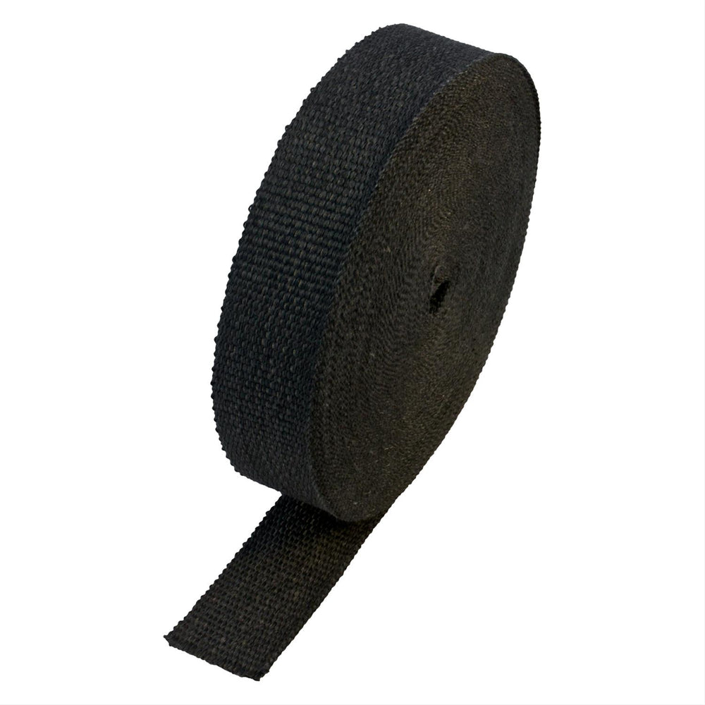 BLACK EXHAUST HEAT WRAP LOWERS UNDER HOOD TEMPERATURES AND INCREASES HORSEPOWER