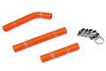 HPS Performance Orange Reinforced Silicone Radiator Hose Kit for KTM 07-10 125SX 144SX 150SX