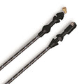 36IN VINTAGE SERIES BORLA 8 STACK THROTTLE CABLE BLK WRAP W/BLUE TRACERS