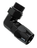 BLACK 90 DEG -12 AN TO -12 SWIVEL-SEAL