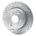 DFC 05-25 Infiniti G25 Rear Left Drilled & Slotted Silver Brake Rotor
