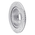 DFC 05-25 Infiniti M45 Rear Right Drilled & Slotted Silver Brake Rotor
