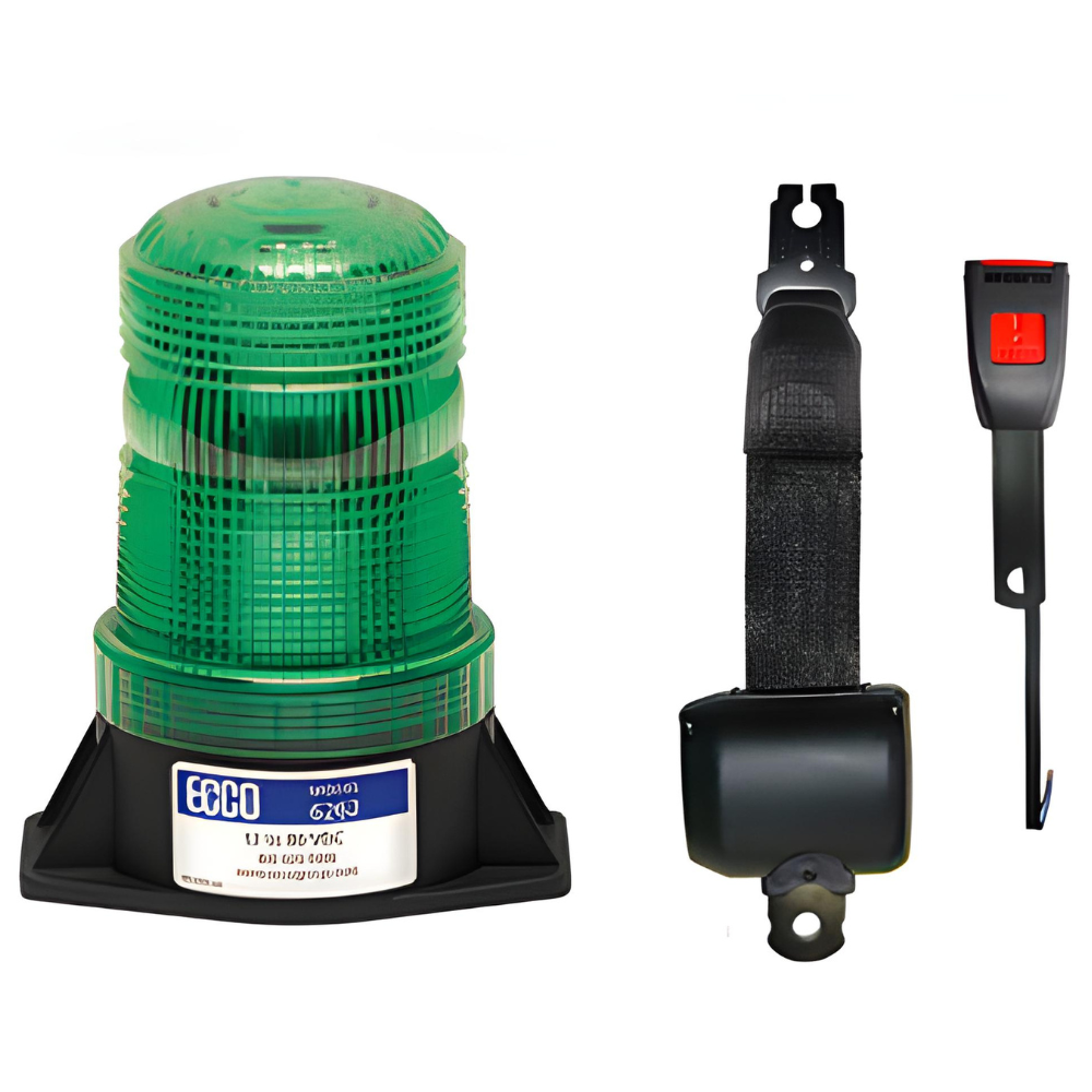 LED BEACON: MEDIUM PROFILE 1280VDC PULSE8 FLASH GREEN