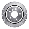 DFC 96-03 BMW 530i Rear Right Drilled & Slotted Silver Brake Rotor