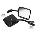 Rugged Ridge 55-86 Jeep CJ Black Side Mirrors w/ Convex Glass