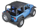 This Full Eclipse Sunshade from Rugged Ridge fits 07-18 Jeep 2-door Wrangler.