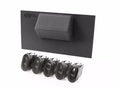 Switch Panel Kit, Lower, 4 Etched Switches; 07-10 Jeep Wrangler JK
