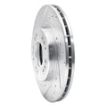 R1 1991-2004 Dodge STEALTH Front Left Drilled & Slotted Silver Brake Rotor